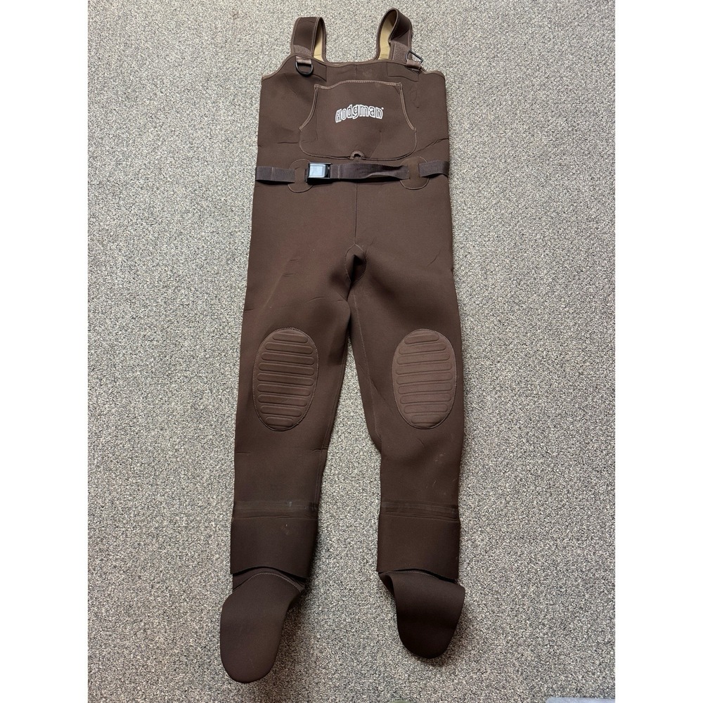 Hodgman Caster Neoprene Stockingfoot Chest Waders Brown Fly Fishing Mens M/S